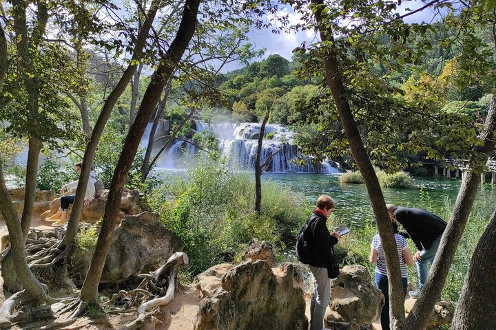 From Trogir, Seget, Okrug: Krka Waterfalls & Šibenik Culture Tour