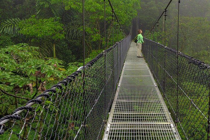 3 in 1 Combo: La Fortuna Waterfall, Hanging Bridges, Thermal Spa from San José