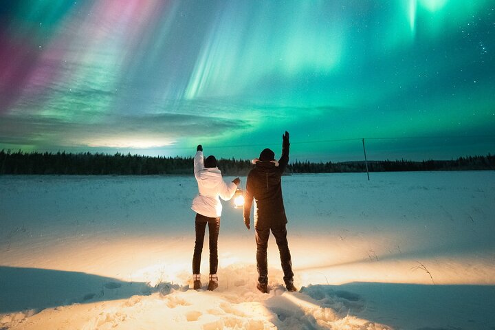 Levi: Northern Lights Pro Guaranteed Tour with Photos (PRIVATE)