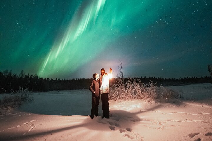 Levi: Northern Lights Pro Guaranteed Tour with Photos (PRIVATE)