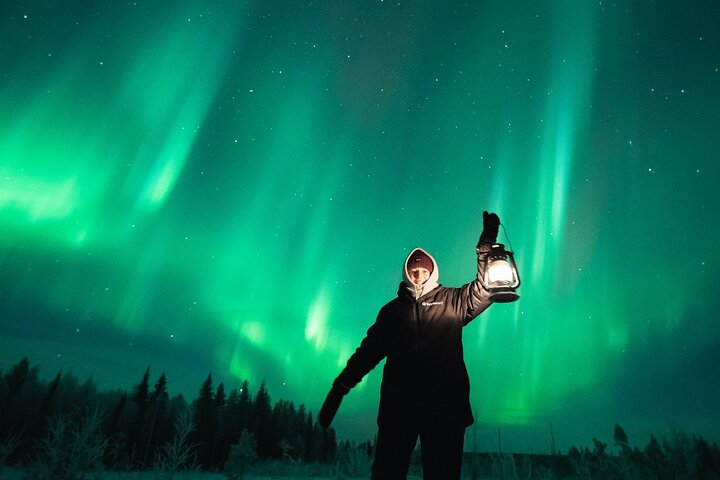 Levi: Northern Lights Pro Guaranteed Tour with Photos (PRIVATE)