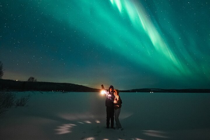 Levi: Northern Lights Pro Guaranteed Tour with Photos (PRIVATE)