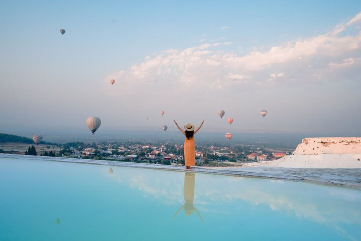 From Antalya Pamukkale Hot Air Balloon Flight with Lunch