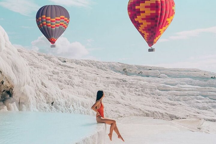 Full-Day Marmaris Pamukkale Tour With Hot Air Balloon Ride