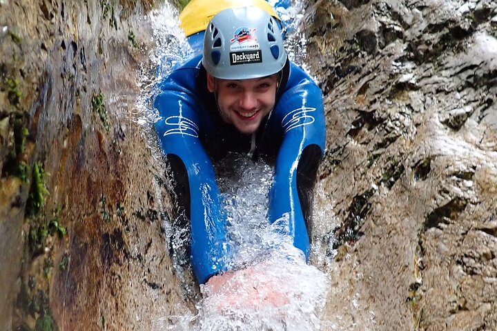 CANYONING in Susec from Bovec, Families welcome, photo service