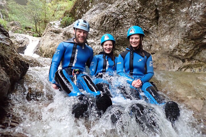 CANYONING in Susec from Bovec, Families welcome, photo service