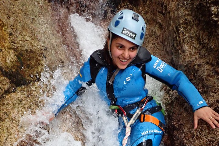 CANYONING in Susec from Bovec, Families welcome, photo service