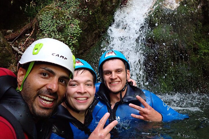 CANYONING in Susec from Bovec, Families welcome, photo service