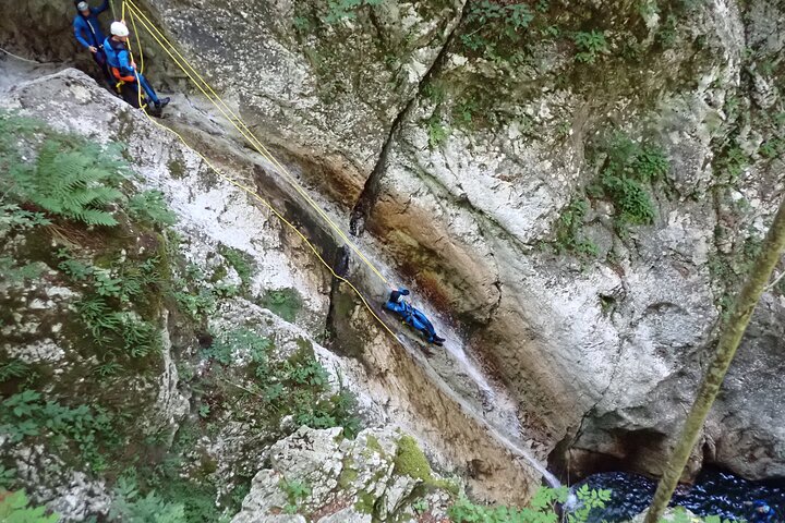 CANYONING in Susec from Bovec, Families welcome, photo service