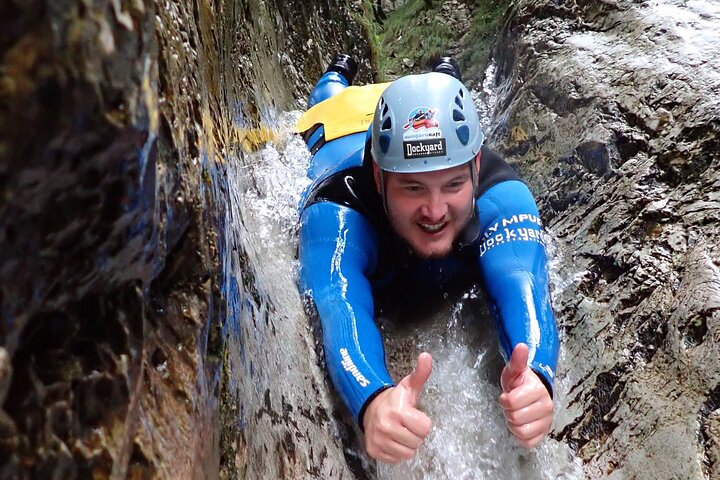 CANYONING in Susec from Bovec, Families welcome, photo service