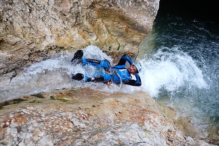CANYONING in Susec from Bovec, Families welcome, photo service