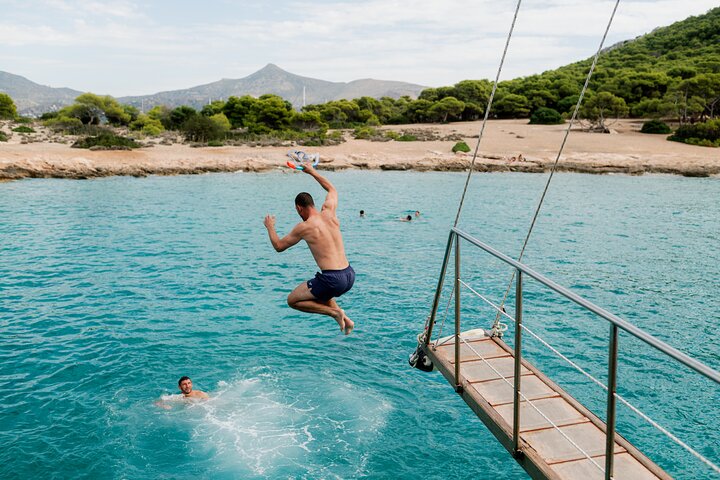 Athens: All Day Cruise to Agistri Moni Aegina with Lunch & Drinks