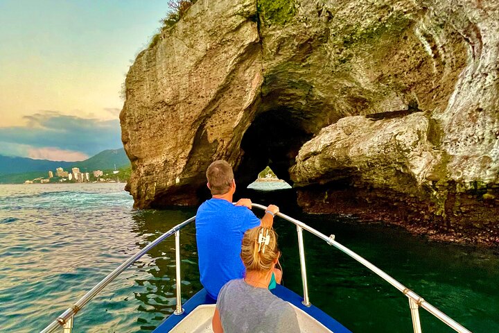 Sunset and Bioluminescence Boat Tour at Los Arcos Islands