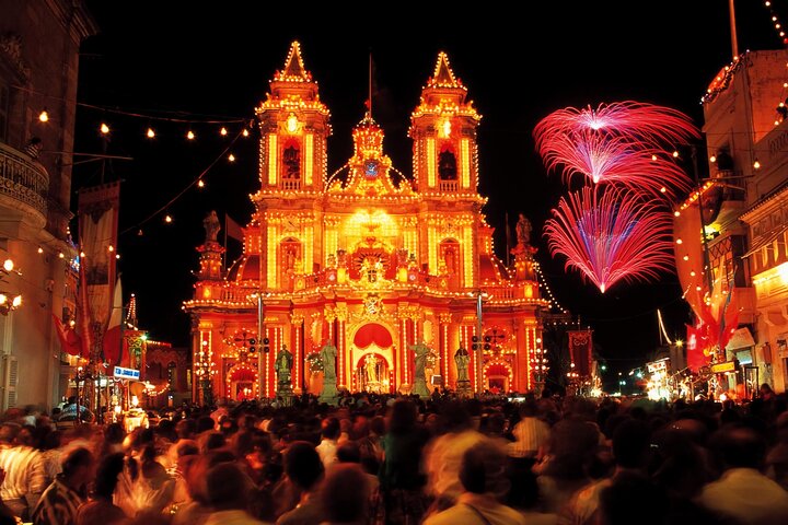 Traditional Village Feast and Fireworks Roundtrip Transportation