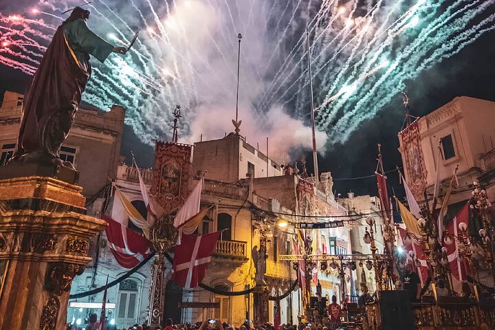 Traditional Village Feast and Fireworks Roundtrip Transportation