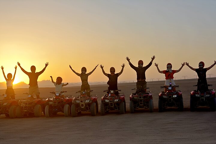 Hurghada VIP Desert Safari – ATV, Buggy,Camel-Bedouin BBQ &Sunset