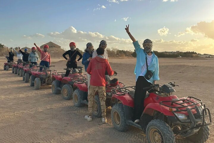 Hurghada VIP Desert Safari – ATV, Buggy,Camel-Bedouin BBQ &Sunset