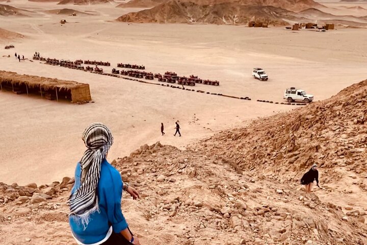 Hurghada VIP Desert Safari – ATV, Buggy,Camel-Bedouin BBQ &Sunset