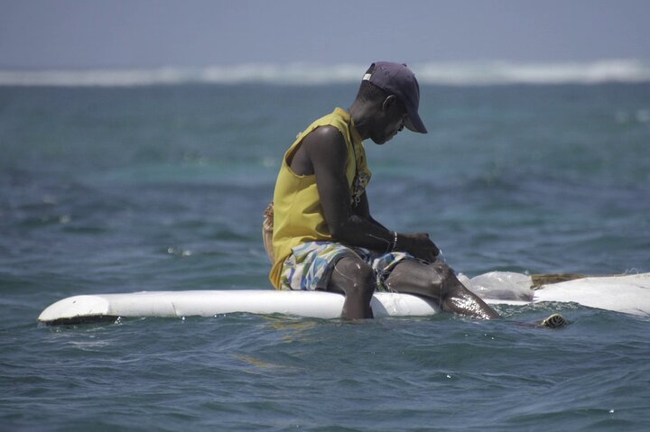 Diani Beach Glass Bottom Boat Ride with Underwater Show