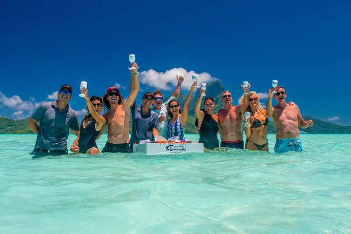LUXURY Catamaran Bora Bora : Sailing, Snorkeling & Floating Bar