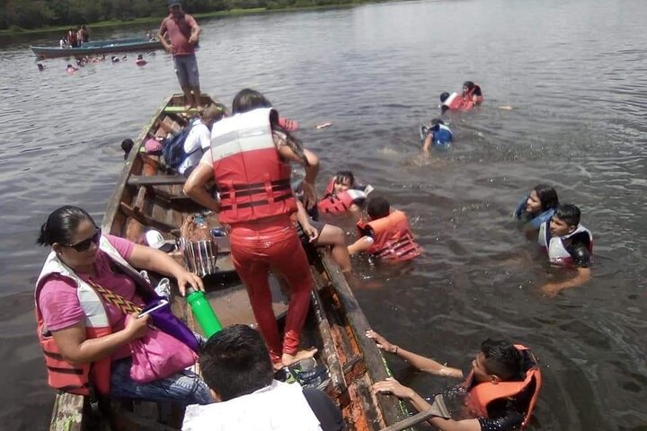 Canoeing in The Amazon Rainforest