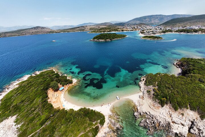 Speedboat Tour Swimming in the Five Island of Ksamil