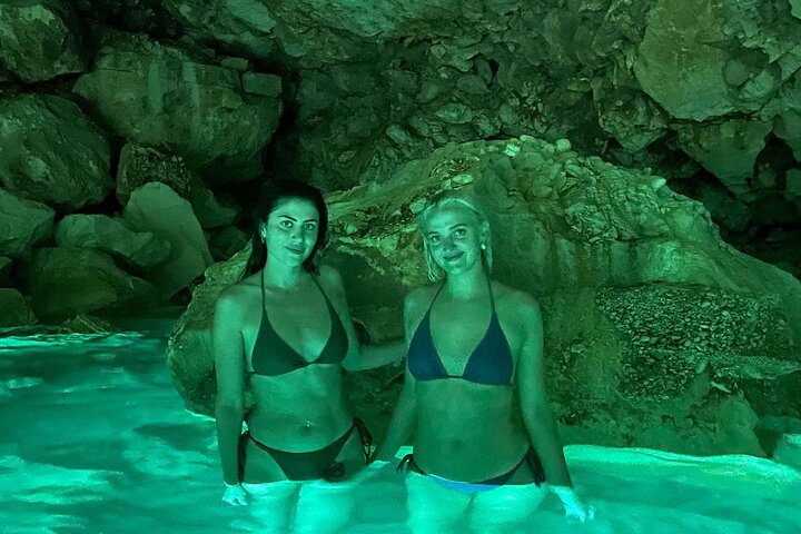 Speed Boat Tour to Vlore's Secret Blue Cave at Grama Bay