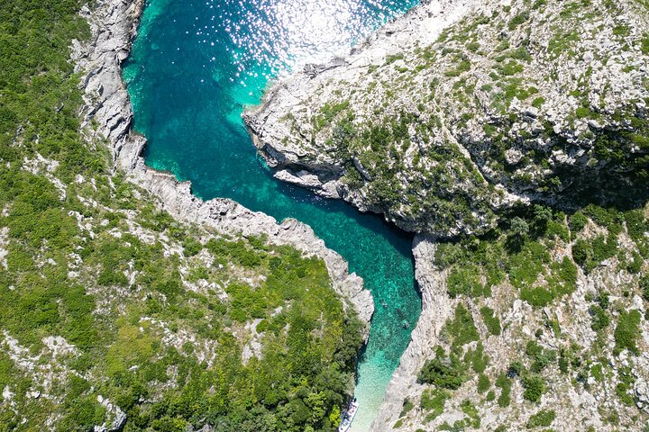 Secret Blue Gem Cave & Grama Bay Boat Tours Vlore