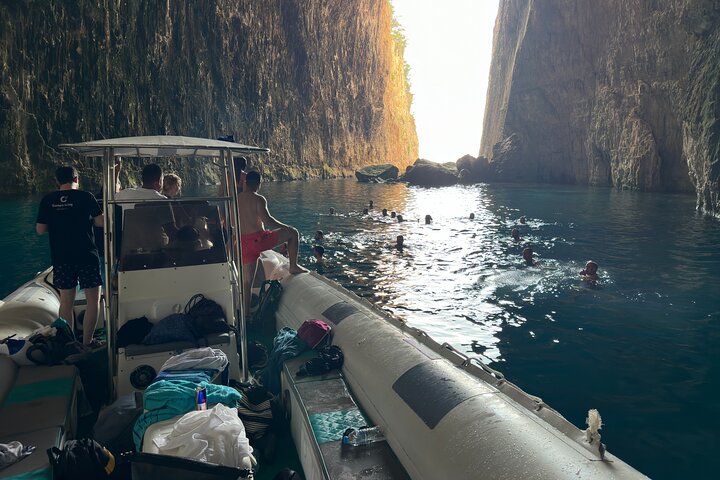 Secret Blue Gem Cave & Grama Bay Boat Tours Vlore