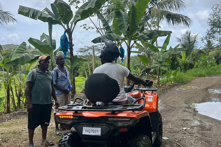 St Lucia ATV Tour : Waterfall, Plantation, Beach and Distillery