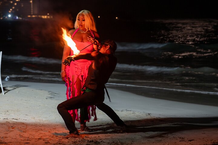 Birthday Fire Show experience in Montego Bay