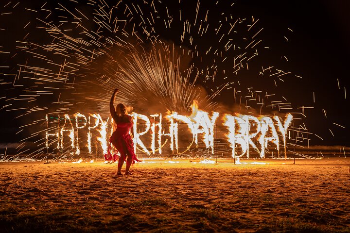 Birthday Fire Show experience in Montego Bay