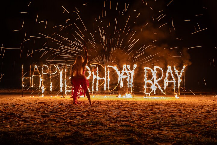Birthday Fire Show experience in Montego Bay