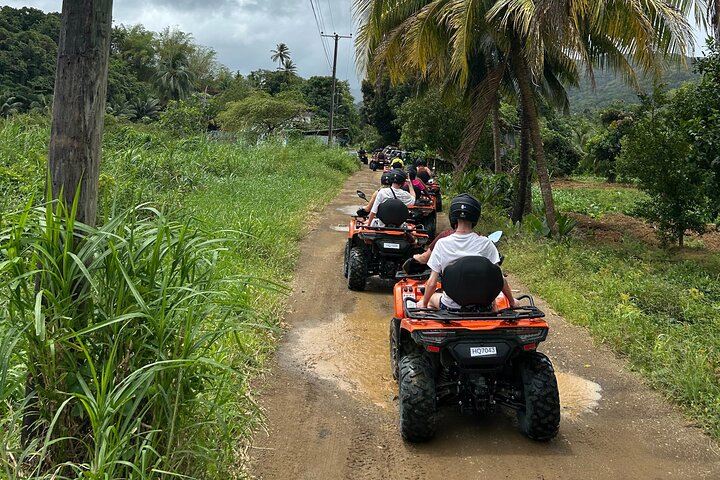 St Lucia ATV Tour : Waterfall, Plantation, Beach and Distillery