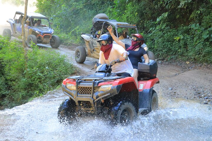 Private ATV tour with waterfall and Tequila tasting