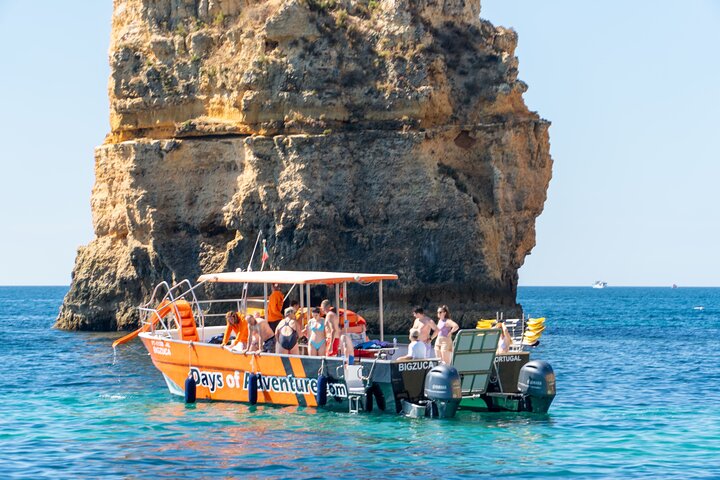 From Lagos: Kayak Tour of Ponta da Piedade Caves by Boat