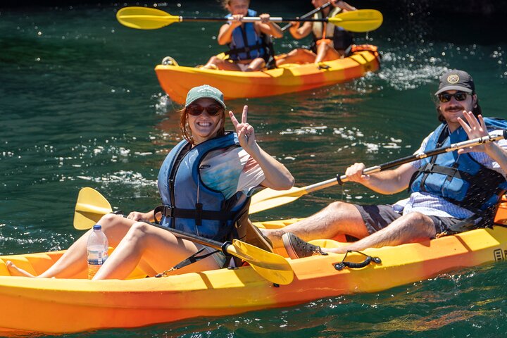 From Lagos: Kayak Tour of Ponta da Piedade Caves by Boat