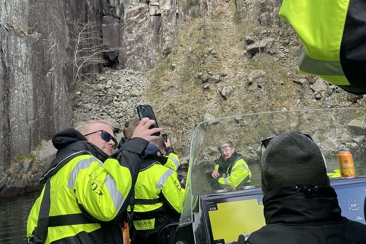 Fjord Tour with hidden cave, Preikestolen, Waterfalls and Goats