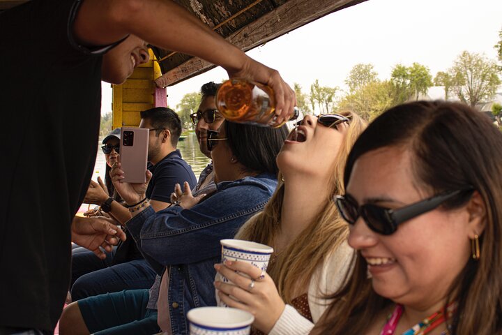 Xochimilco Barco Fiesta Tentacion 18+ with Open Bar and Tacos
