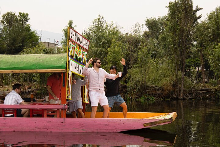 Xochimilco Barco Fiesta Tentacion 18+ with Open Bar and Tacos