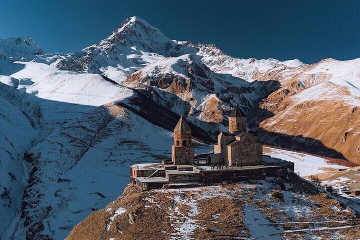 Tour from kazbegi to Gergeti Church, Gveleti Waterfall, Dariali