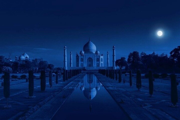 Full Moonlight Taj Mahal Tour - Night View Of Taj Mahal