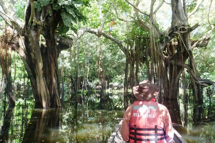 Canoeing in The Amazon Rainforest