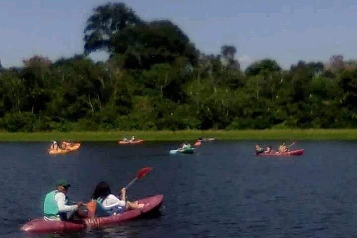 Canoeing in The Amazon Rainforest