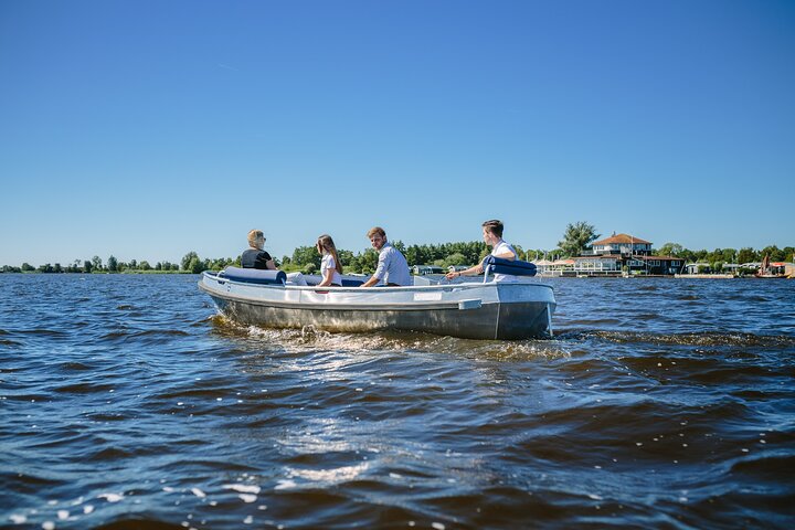 Boat Rental with Steering Wheel and Cushions