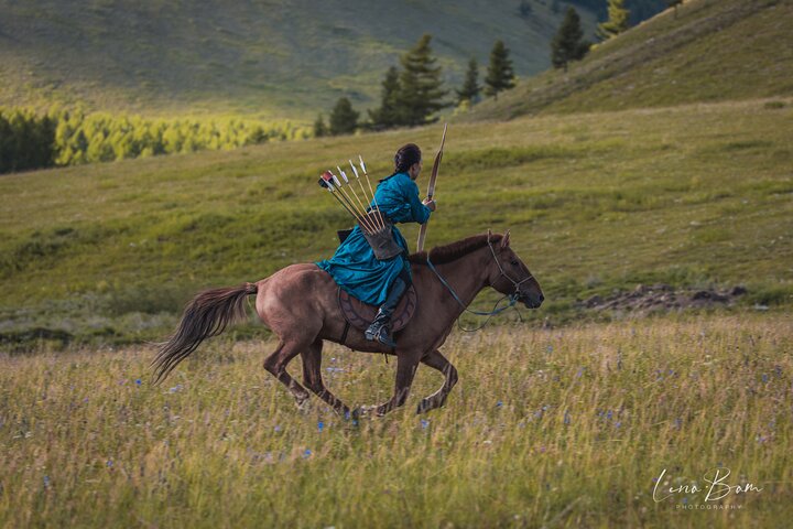 Authentic Mongolian Horse Archery with Real Mongol Warriors