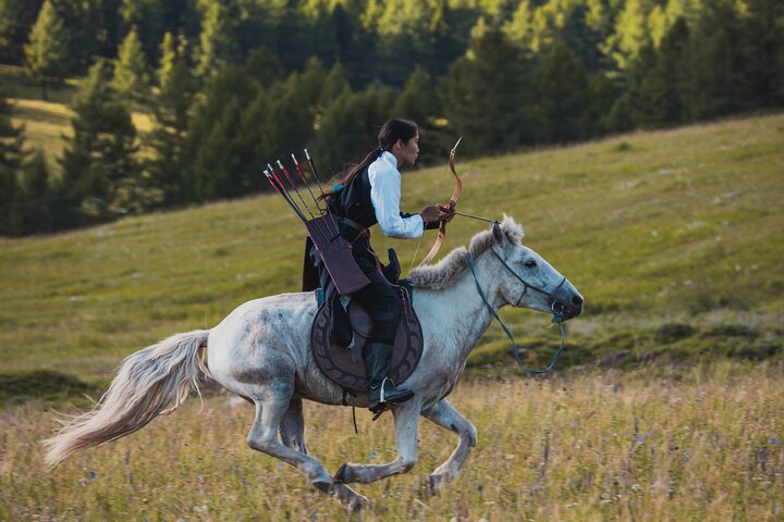 Authentic Mongolian Horse Archery with Real Mongol Warriors