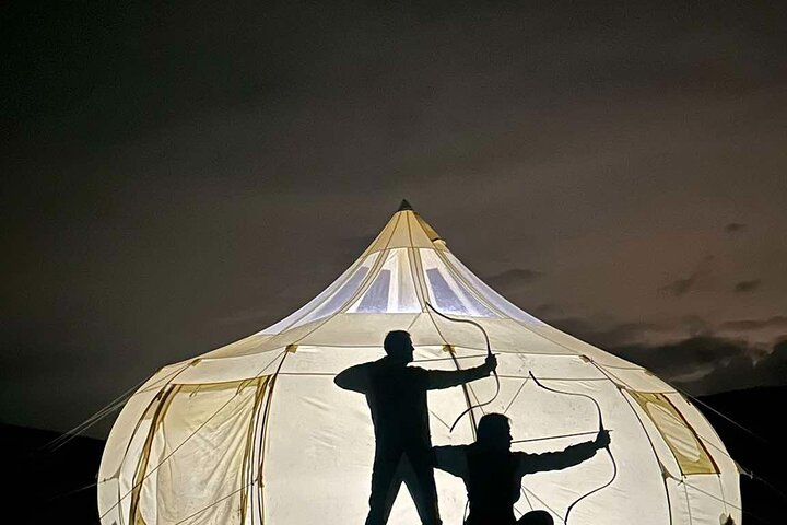 Authentic Mongolian Horse Archery with Real Mongol Warriors