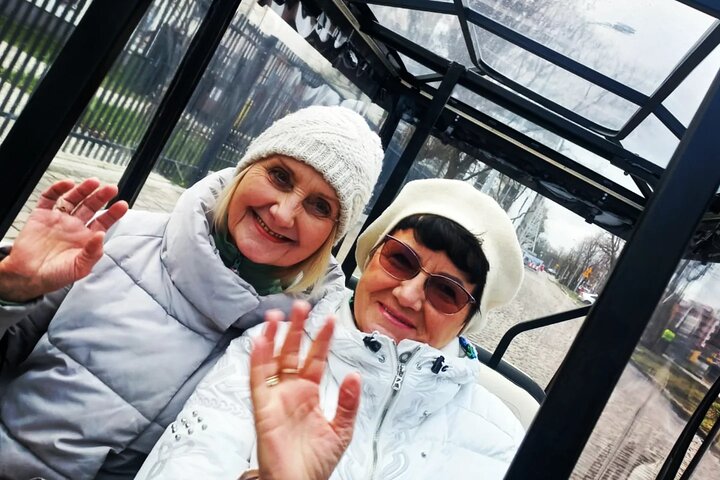 Gdansk: 2H City Sightseeing Tour LIVE GUIDED by Buggy/Golf cart