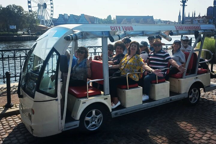 Gdansk: 2H City Sightseeing Tour LIVE GUIDED by Buggy/Golf cart